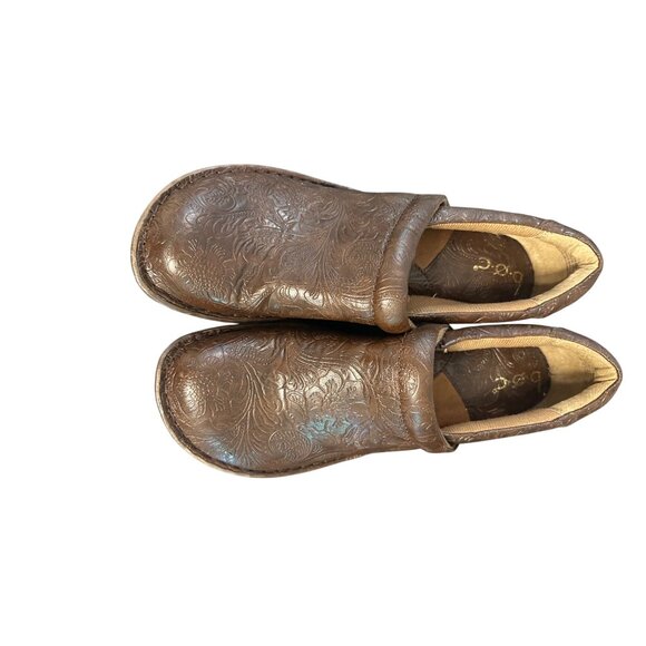 BOC Born Concept Women Peggy brown tooled professional nursing Slip-On Clogs 9.5 - Picture 2 of 16